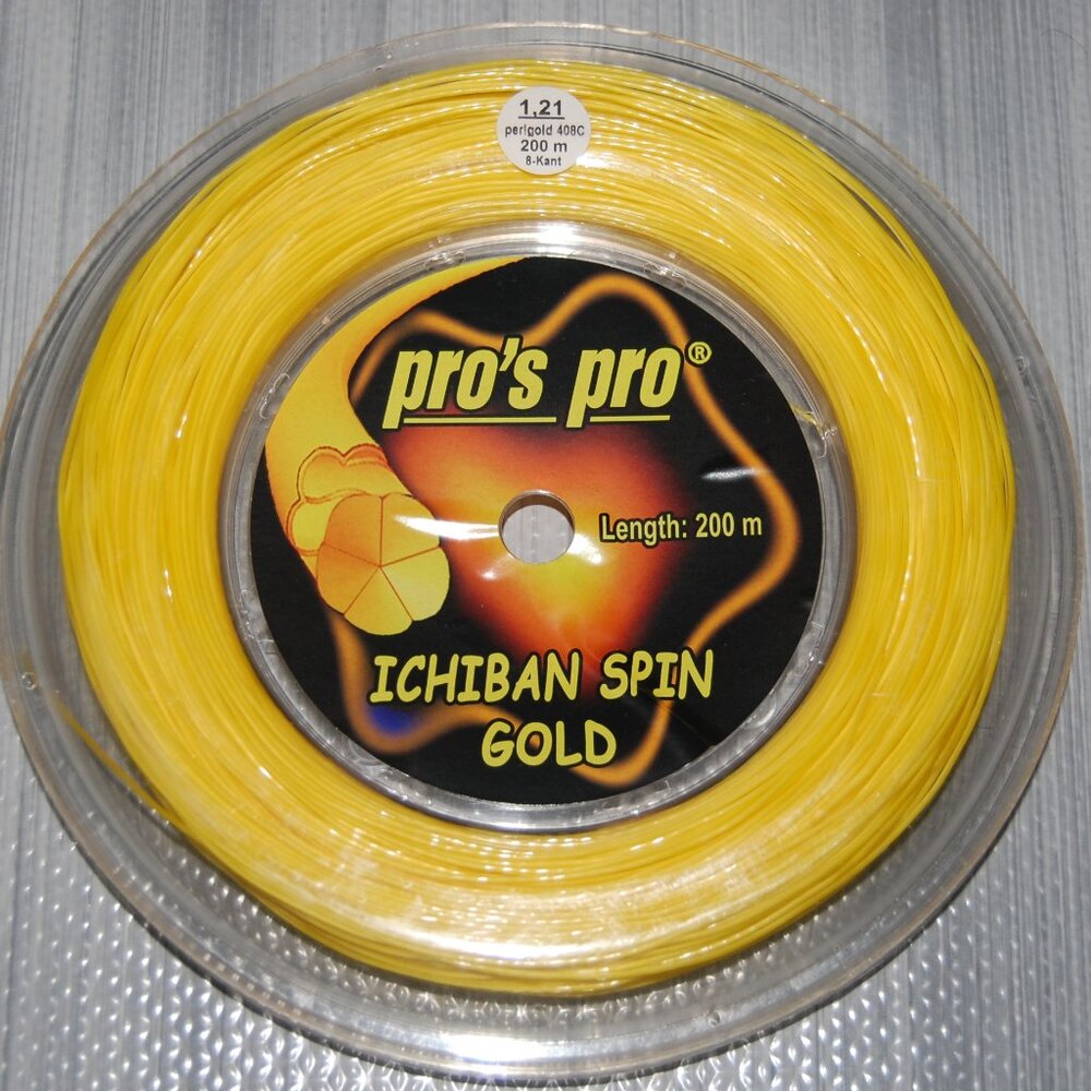 PRO'S PRO Ichiban Spin Co-polyester Tennis String Reel 660 F 200 M Gauge 1.21 mm